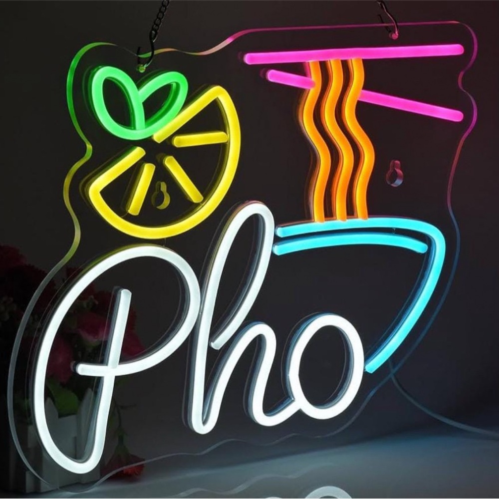 Pho Neon Sign Led Light up Sign Vietnamese Noodles